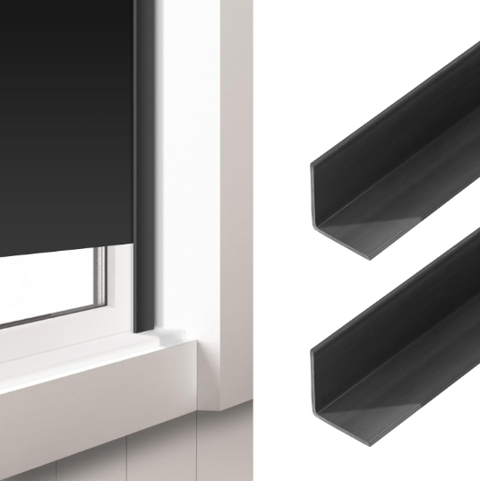 L Shaped PVC Side Rails for 100% Blackout Blinds