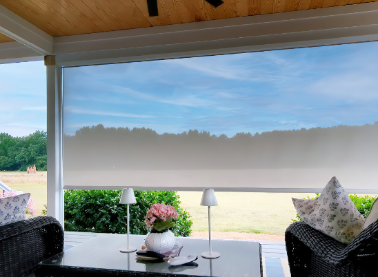 10 ft Wide Patio shades roll up outdoor