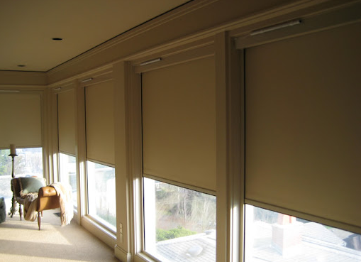commercial blackout roller shades with side channels