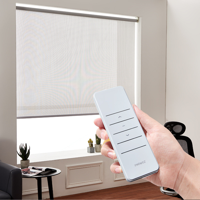 Motorized Light Filtering Roller Shades