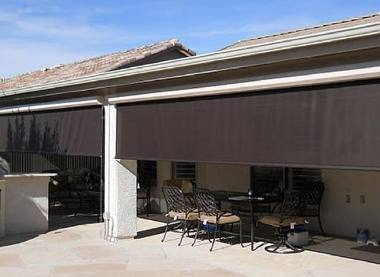 12 Ft Wide Outdoor Roll Up Shade