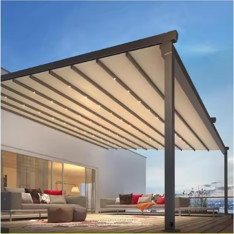 Retractable Pergola Canopy Shades
