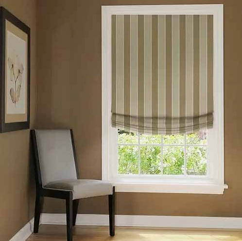 relaxed roman shades linen